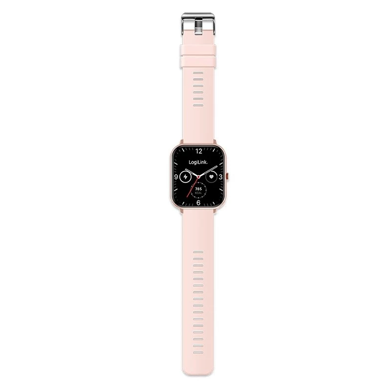 Smartwatch LCD, BT5.2 IP68, rosa