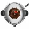 Conjunto de fondue Taurus FF2 2 L para 8 pessoas, caixa de aço inoxidável, 1000 W, 230 V, preto/prateado