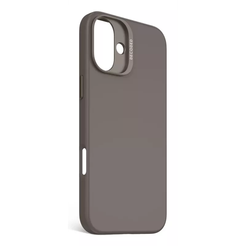 Capa Decoded de silicone iPhone 16 Plus 17 cm preta