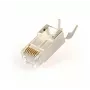Ficha RJ45 GEMBIRD CAT7 8P8C banhada a ouro 15µ FTP/SFTP, pack de 100