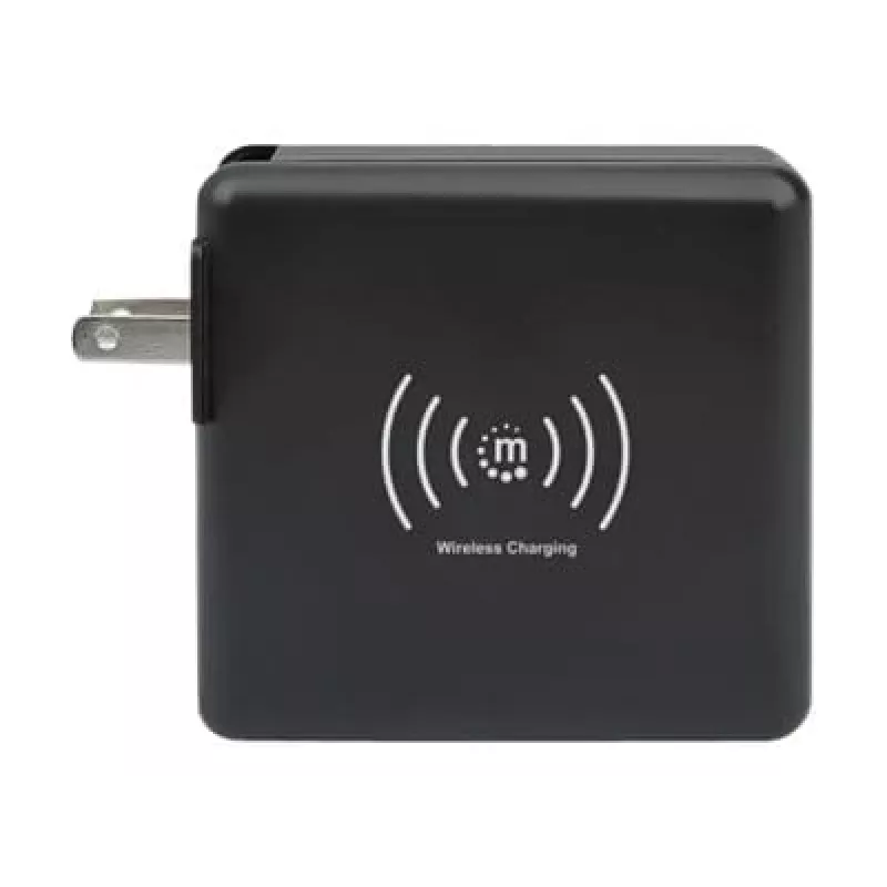 Carregador de parede de viagem e powerbank Manhattan 4-em-1