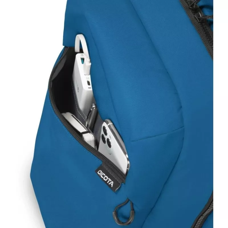 Mochila de lazer DICOTA D32160-RPET azul poliéster urbana 440 mm