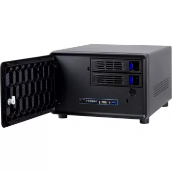 Inter-Tech SC-2100 - Small Form Factor (SFF) - PC - Preto - Mini-ITX - Aço - Atividade - Alarme - HDD - Rede - Alimentação (88887285)
