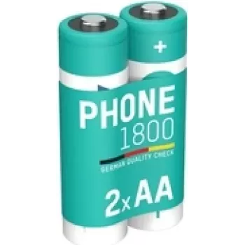 Ansmann ANS 1312-0038 - bateria Dect NiMh AA Mignon 1600 mAh pack de 2 - bateria - Mignon (AA) (1312-0038)