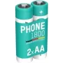 Ansmann ANS 1312-0038 - bateria Dect NiMh AA Mignon 1600 mAh pack de 2 - bateria - Mignon (AA) (1312-0038)