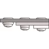 Rebite cego GESIPA 4,8x10 mm corpo de alumínio mandril de aço PolyGrip (MPN 6700144)