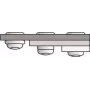Rebite cego GESIPA 4,8x10 mm corpo de alumínio mandril de aço PolyGrip (MPN 6700144)