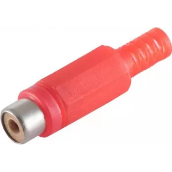 Conector de cabo RCA vermelho ShiverPeaks BS51500-R