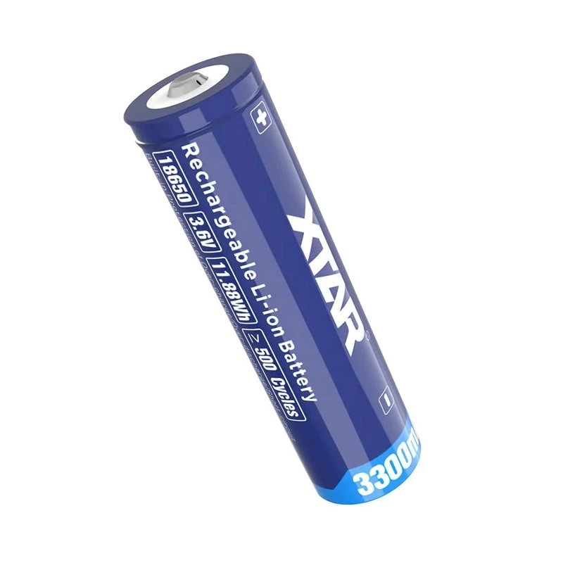 Pilha 18650 3,6V Li-ion 3300 mAh com proteção