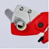 Knipex 90 25 185 - Corta-tubos - aço inoxidável - plástico - vermelho - 1,2 cm - 18,5 cm (90 25 185)