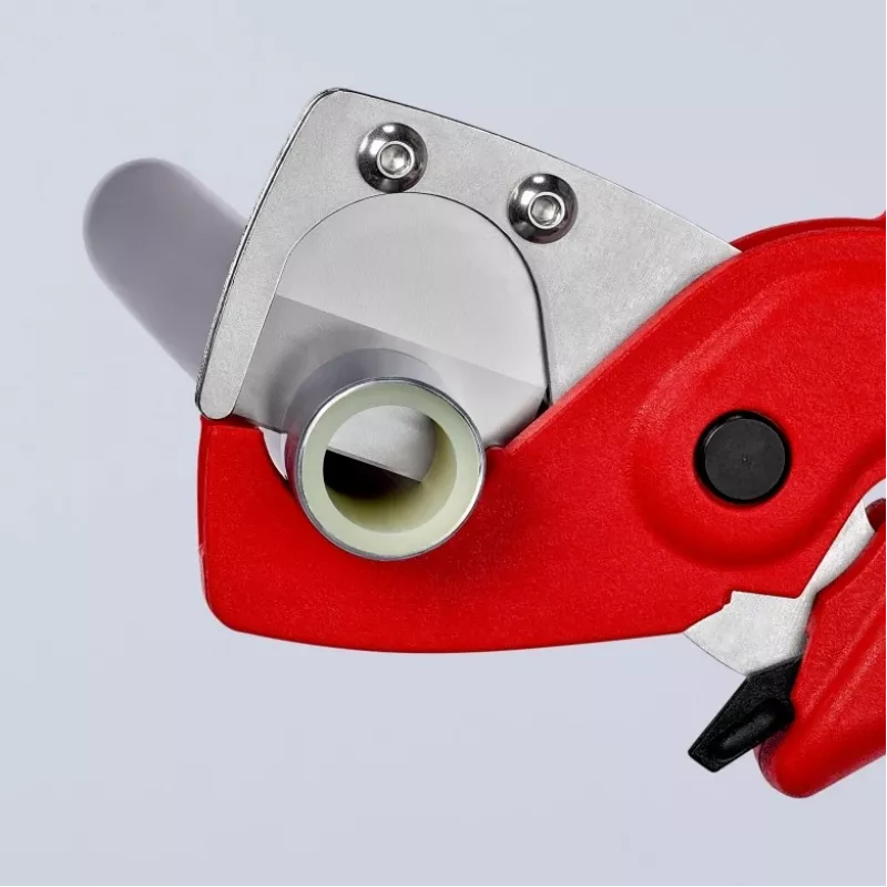 Knipex 90 25 185 - Corta-tubos - aço inoxidável - plástico - vermelho - 1,2 cm - 18,5 cm (90 25 185)