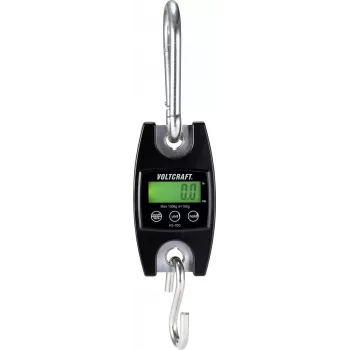 VOLTCRAFT HS-100 balança de suspensão capacidade (máx.) 100 kg legibilidade 100 g preto (HS-100)