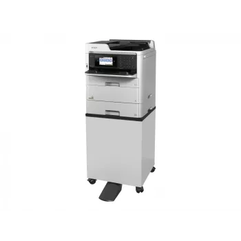 Suporte de chão para impressora Epson 7112285 — suporte de chão para impressoras Epson WorkForce Pro, preto ou branco