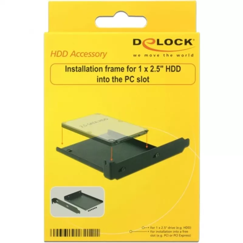 Gaiola para HDD DeLOCK 18212 peça universal para caixa de computador