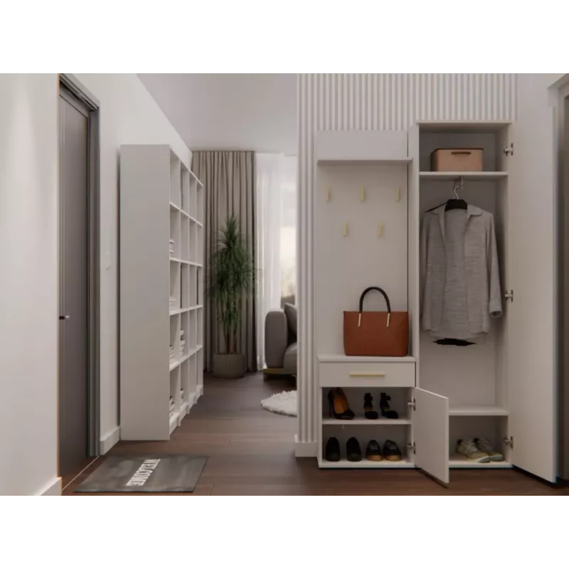 Módulo superior de bengaleiro e shop GARDEROBA DUO KASZMIR — módulo de roupeiro modular
