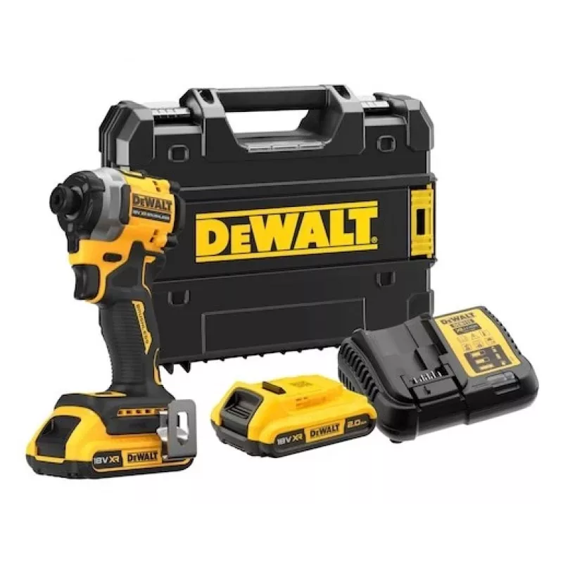 Chave de impacto 18v 3 velocidades; 208nm; mala; 2x2ah