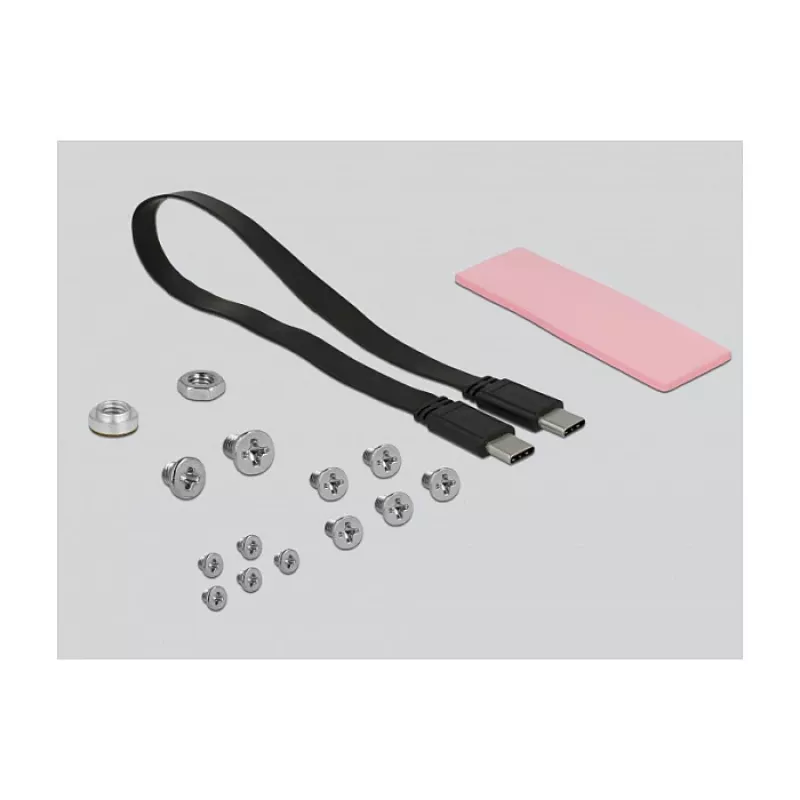 Caixa para SSD DeLOCK 42609 preto M.2