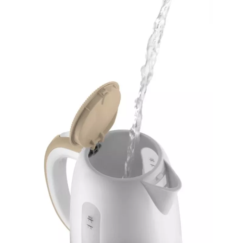 Chaleira elétrica Concept Solution RK2331 — 1,7 L, 2200 W, bege/branco