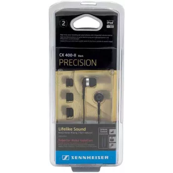 Auscultadores in-ear Sennheiser CX 400-II preto — auriculares com fios com isolamento acústico