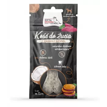 Artigo de mastigar para cães SYTA MICHA Coco com Batata-doce 12 cm — petisco de mastigar para cães adultos, 65 g, 12 cm