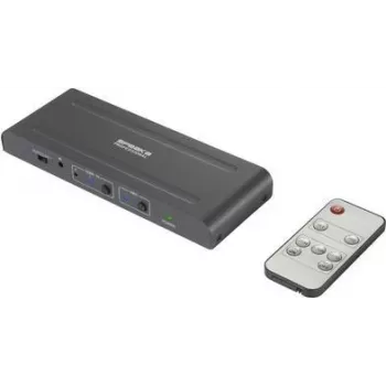 SpeaKa Professional SP-HDA-300 comutador HDMI 2+1 portas ARC (Audio Return Channel) 3480 x 2160 píxeis (SP-10461508)