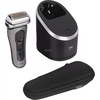 Braun Series 9 Pro+ 9565cc máquina de barbear de rede para uso húmido e seco com aparador Metallic