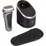 Braun Series 9 Pro+ 9565cc máquina de barbear de rede para uso húmido e seco com aparador Metallic