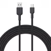 Cabo USB-A para USB-C Aukey CB-NAC1, 1 m, nylon entrançado, USB PD 60 W, USB 2.0