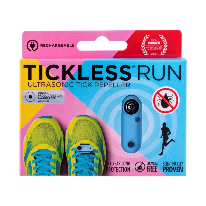 Repelente de carraças Tickless Run azul para pessoas