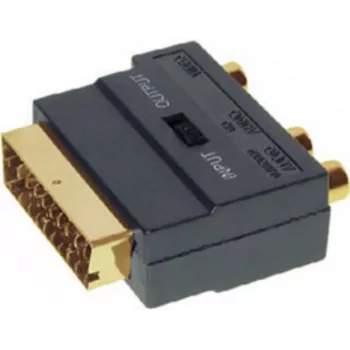 Adaptador SCART de vídeo/áudio ShiverPeaks 94035-G com 3 Cinch (áudio/vídeo compósito)