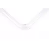 Alphacool ROH1020312 HardTube 16/11 mm tubo de vidro borossilicato, ângulo de 90°, 20/40 cm, transparente