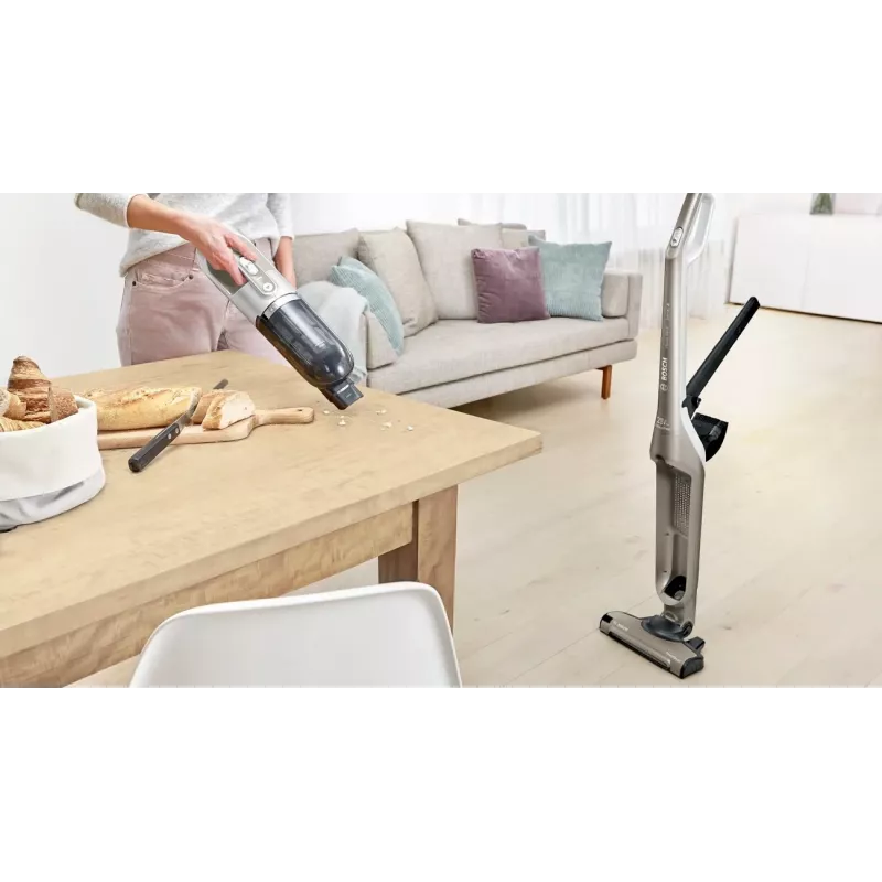 Aspirador vertical/aspirador de mão Bosch BBH3ALL23 2 em 1 aspirador vertical a bateria seco sem saco 0,4 l champanhe, metálico