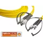 Lightwin LDP-09 FC-ST 1.0 cabo de fibra ótica 1 m LSOH OS2 2x FC 2x ST amarelo (LDP-09 FC-ST 1.0)