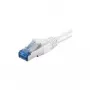 Cabo patch Wentronic Goobay CAT 6a, S/FTP (PiMF), branco, 2 m – LSZH sem halogéneos, cobre (93749)