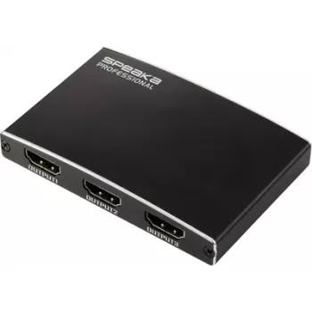 SpeaKa Professional SP-HDMIS-210 Splitter HDMI 3480 x 2160 píxeis preto (SP-13803912)