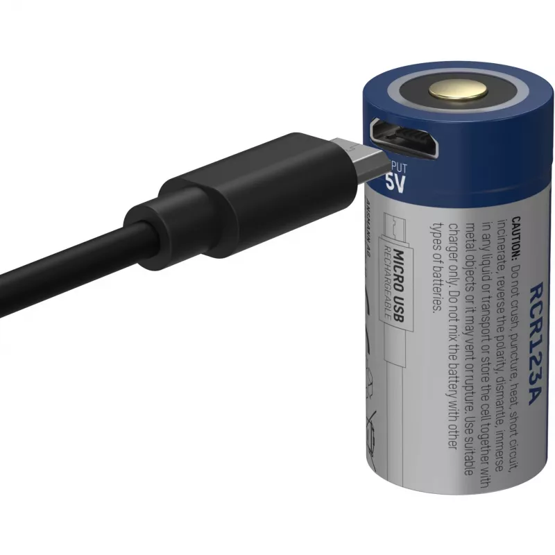 Bateria Ansmann 16340 Li-Ion 850 mAh 3,6 V entrada Micro-USB 1300-0015