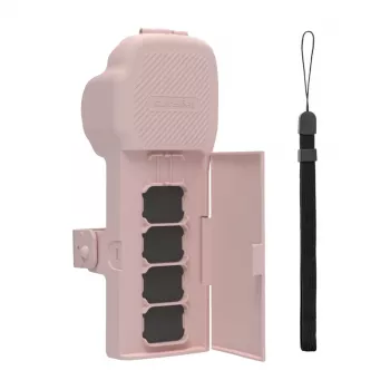 Capa de proteção com alça e correia de ombro Sunnylife para Osmo Pocket 3 (rosa)