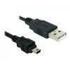 Cabo USB DeLOCK 82252 USB 2.0 1,5 m USB A Mini-USB B preto