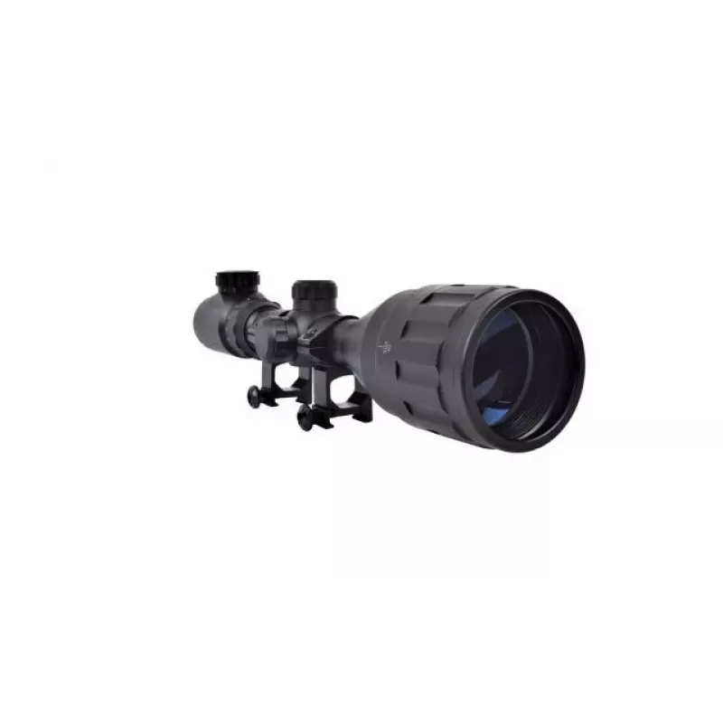Mira telescópica JS-Tactical 2.5-10x50 Mil-Dot com calha de 22 mm