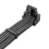 CableMod C-Series Pro cabo de ligação - Variante B, 16-Pin para 3x8-Pin PCIe, carbono