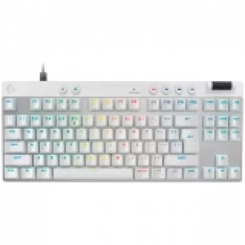 Teclado de gaming LOGITECH G PRO X TKL RAPID - BRANCO - US INT'L - USB - EMEA28i-935 - LINEAR