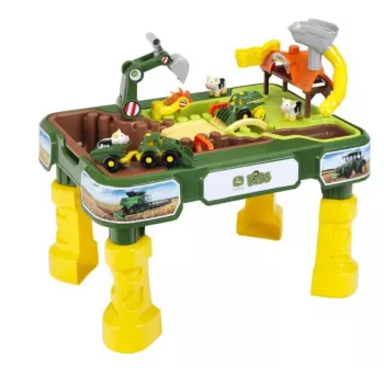 Mesa de areia e água KLEIN Theo Klein 3948 — mesa de brincar exterior, verde/amarelo, para crianças a partir de 1,5 anos