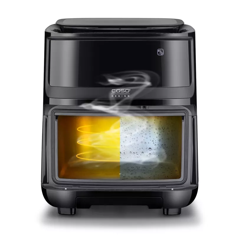 Fritadeira de ar quente Caso Steam and AirFry 700, 1700 W, 7 L, preto