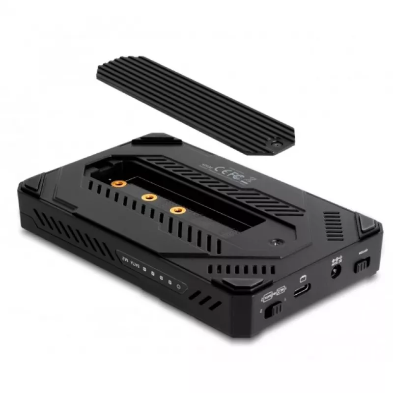 Caixa para HDD/SSD DeLOCK 42020 preta 2,5 polegadas USB Type-C 10 Gbit/s
