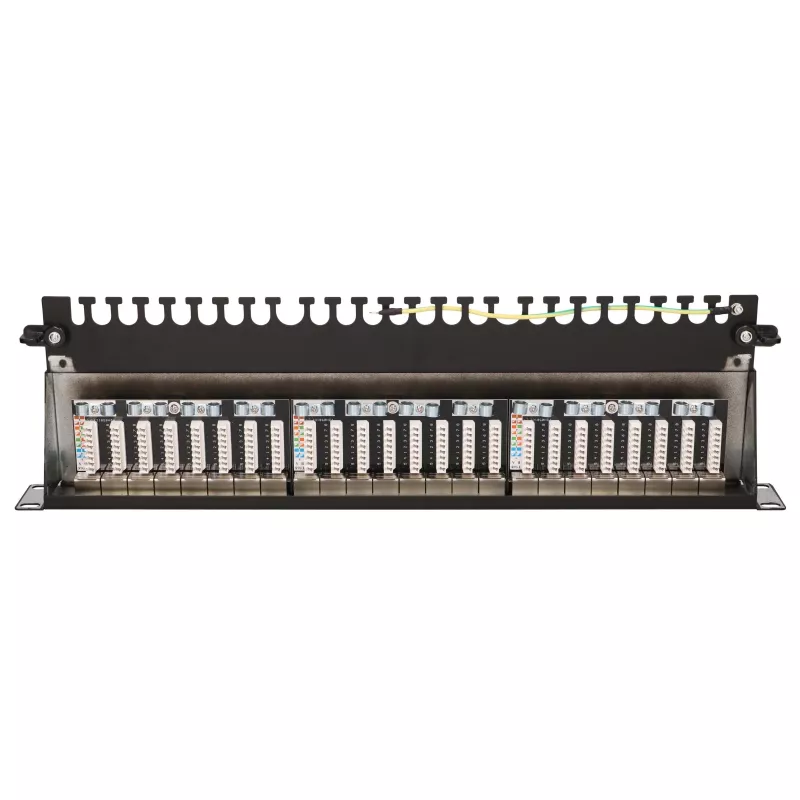 Patch panel - Extralink CAT6A STP, 24 portas