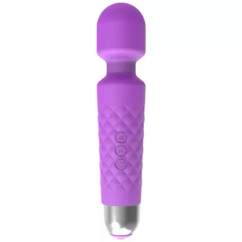 Massageador de clítoris Erolab Wand-M roxo recarregável à prova de água