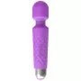 Massageador de clítoris Erolab Wand-M roxo recarregável à prova de água