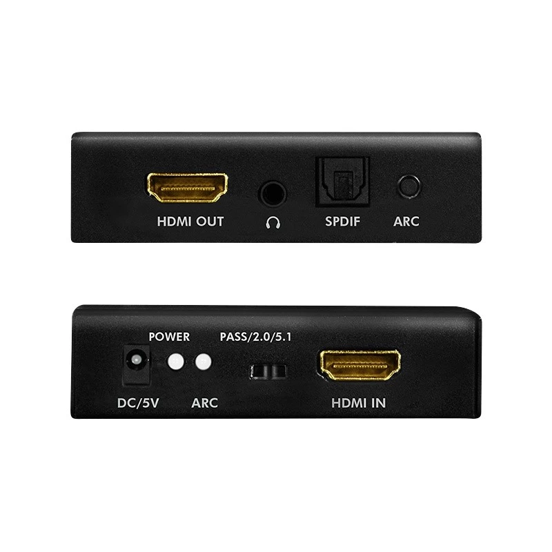Extrator de áudio HDMI 2CH/5.1CH, 4K/60Hz