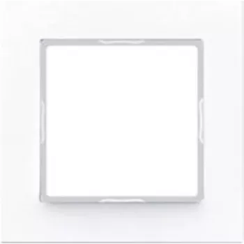 Placa de cobertura para interruptor de parede JUNG AC 581 WW branco, duroplasto, 84×84 mm