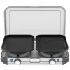 Fogão de campismo com grelhador portátil Campingaz 2213311, 2 zonas, 5,4 kg, 490×350 mm, preto/cinzento/prateado